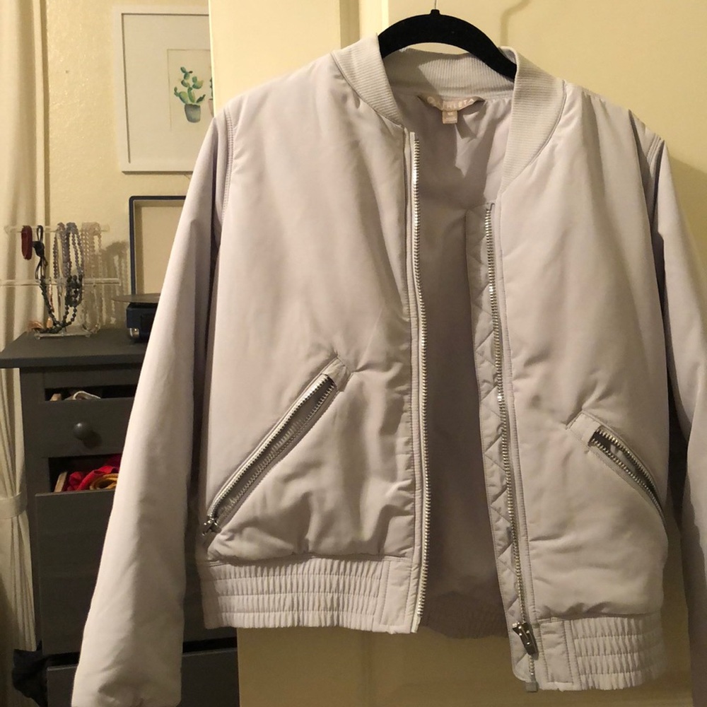 Athleta Lavender Bomber Jacket